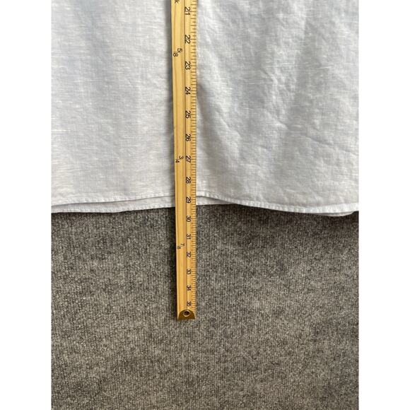 Ted Baker London Men's Size 5 (US XL) Linen Cotton Blend Pale Blue Long Sleeve - Picture 10 of 14